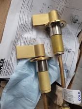 Kohler K-77974-4-2MB Bathroom Sink Faucet Handle Levers Vibrant Brushed Brass