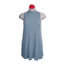 Madewell Ribbed Tank Dress Large Gray Women Minimalist Casual Elevated Basic