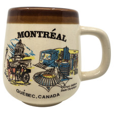 Montreal Canada Souvenir Coffee Mug Ceramic Travel Collectible Cup Quebec
