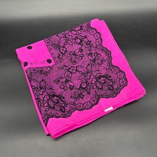 Vintage Silk Scarf Echo Pink Black Polka Dot Japan 1980s Retro Chic Accessory