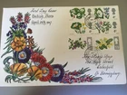GB STAMPS RARE FIRST DAY COVER 1967 FLOWERS HAND ILLUSTATED