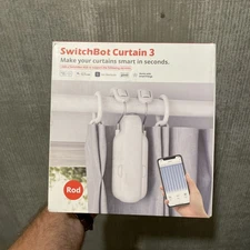SwitchBot Curtain 3 Rod Automatic Curtain Opener Bluetooth Remote Control Smart