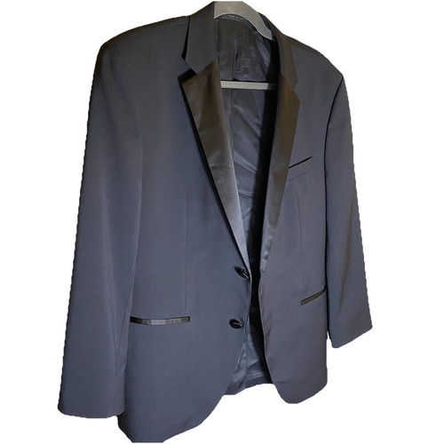 Hugo Boss Men's "The Stars75/Glamour3" Wool Tuxedo Black Blazer US 40S Luxury