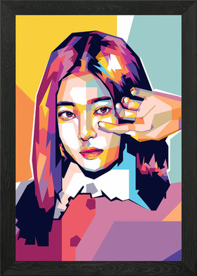 Kim Min ju pop art 1 Framed Wall Art Poster Canvas Print Picture