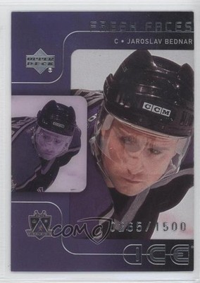 2001-02 Upper Deck Ice Fresh Faces 265/1500 Jaroslav Bednar #56 Rookie RC 0f8