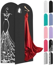 72" Long Dress Bags for Gowns - Wedding Dress Garment Bag for Dresses - Long ...