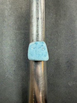 8 g Vintage Sterling Silber 925 Larimar Ring Größe 9 Schmuck Konvolut O