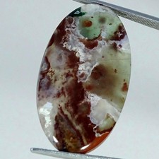 22.60Cts 100 Natural Aqua Chalcedony Oval Cabochon Gemstone 18X33X4MM