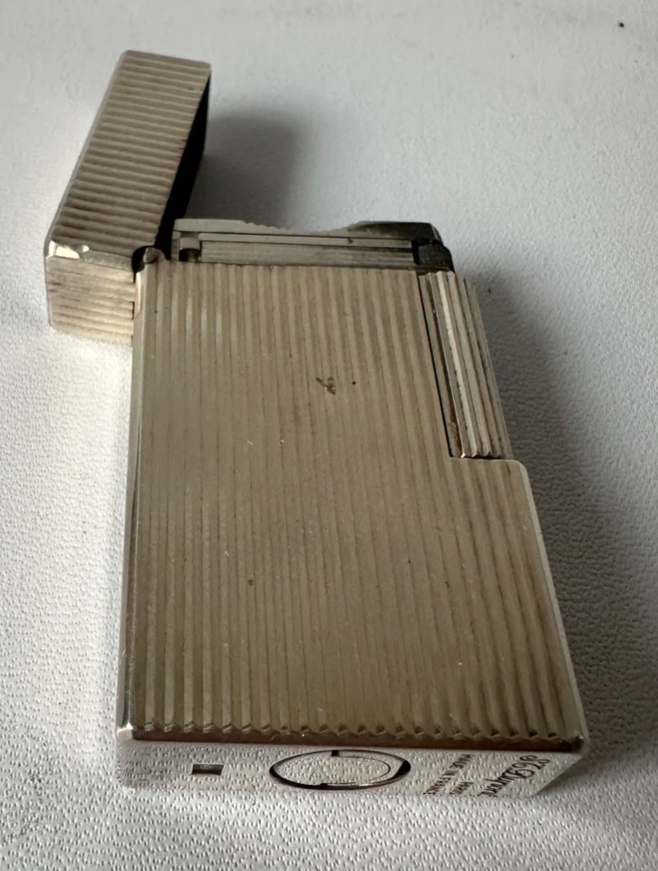 Accendino da Pipa. S.T. Dupont Linea 1, Placcato Oro a Righe Verticali –Full Set - Immagine 4 di 4