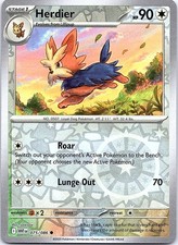 Herdier White Flare 075/086 Common Pokemon Reverse Holo Near Mint Pokemon Card