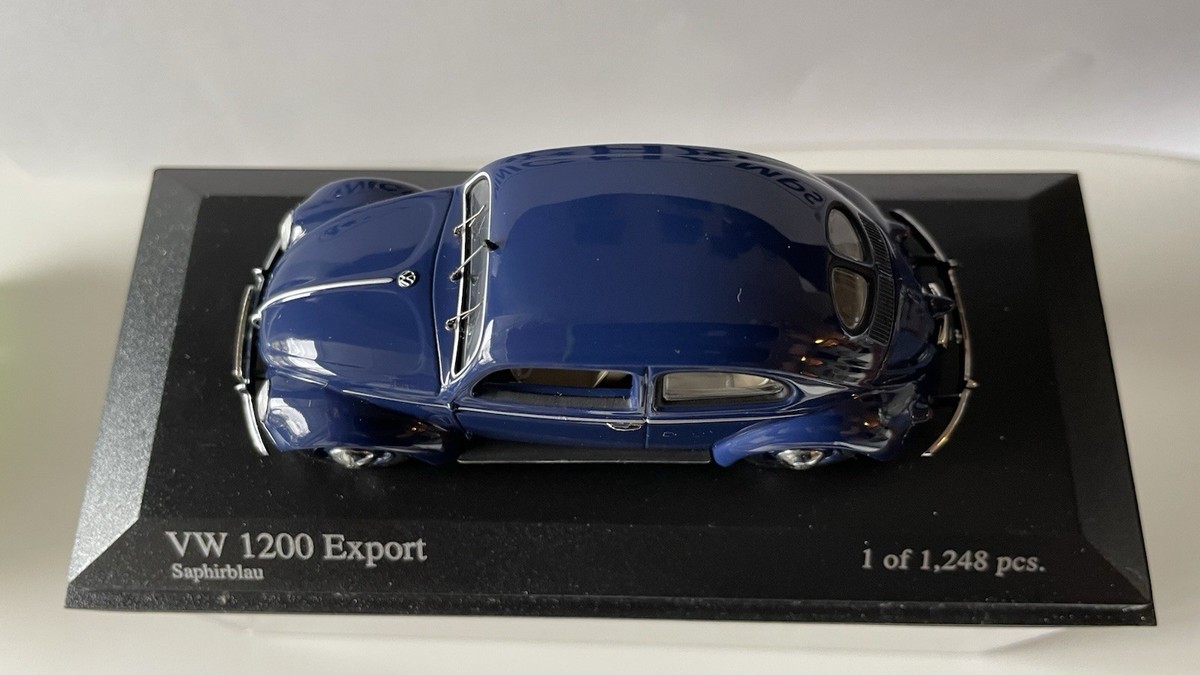 Minichamps VW 1/43 1200 Export 1951 Blue 1 Of 1248 | eBay