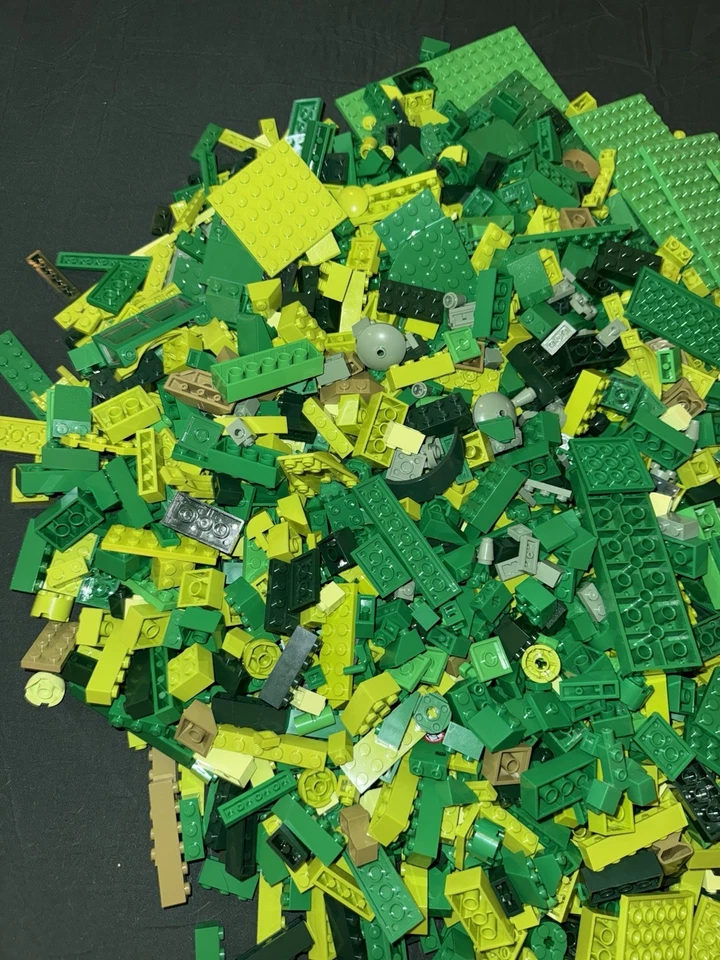 LEGO Lote a granel Tonos de ladrillos verdes Bloques Placas Técnica Foto 3 de 4