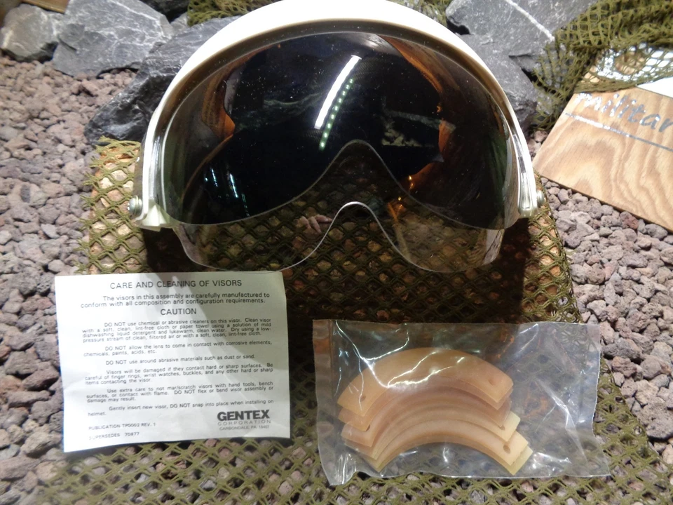 Orig. US Armee GENTEX Visior Double Visior HGU 26/P Clear&Smoke 93 /94 OVP - Bild 2 von 4
