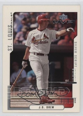 2000 Upper Deck MVP Silver Script JD Drew #55 0e2x