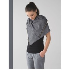 Lululemon vinyasa scarf tonka stripe heathered slate blake NWOT