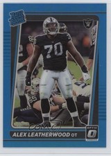 2021 Panini Donruss Optic Rated Rookie Aqua Prizm /299 Alex Leatherwood #266 4g8