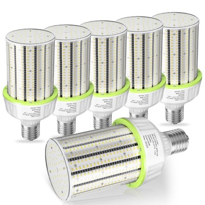 6PACK LED Corn Light Bulb, 80W E39 Mogul 12000 LM 5000K 250W HPS /MH Replacement