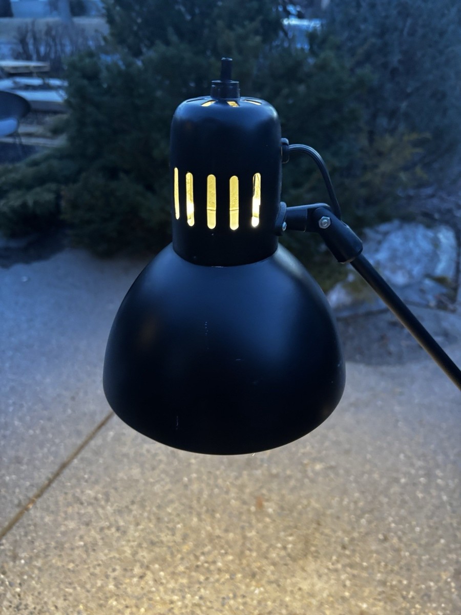 IKEA Vintage 80's Black Spotlight Adjustable Arm Floor Lamp Light