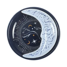 Blue Moon Stacking Trinket Dish - Celestial Ceramic Ring Holder & Jewelry Tray