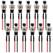 12 Pcs Mini Momentary Switch Small Latching Switch Normally Open Momentary 