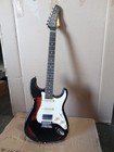 Open Box ST Old Aged Electric Guitar Mahogany Body Rosewood Fretboard in Black — photo 2
