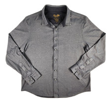 Tasso Elba Supima Shirt Mens XL Button Up Long Sleeve Casual Soft Blend EUC