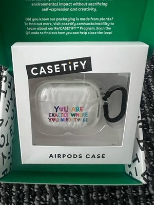 Casetify Clear AirPods 3rd gen You Are Exactly Where You Need To Be for Case