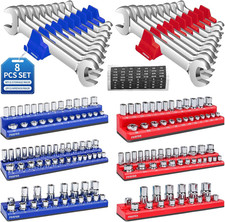 Magnetic Socket Organizer Set 8pcs Socket Holder With 6 Socket Trays 2 Wrench Magnetic Socket Organizer Set 8pcs Socket Holder With 6 Socket Trays 2 Wrench