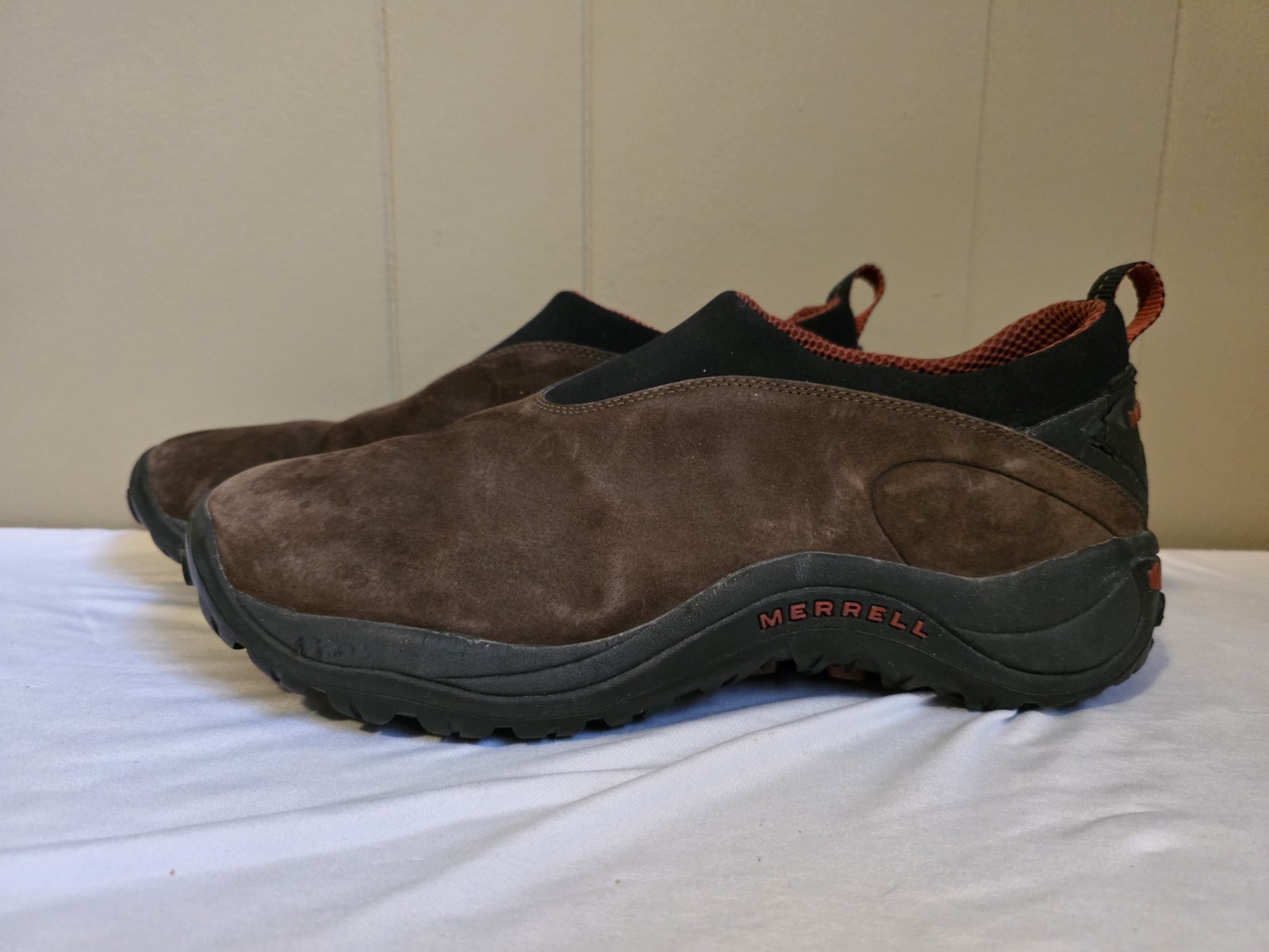 Scarpe da trekking Merrell Orbit MOC da uomo US 14 EUR 49 amaro cioccolato scamosciato comode