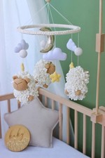 Sheep Baby Mobile for Crib Nursery Decor