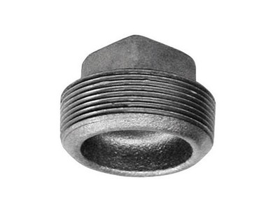 Anvil 8700159356 Black Malleable Iron Square Head Plug 1 in. NPT Male