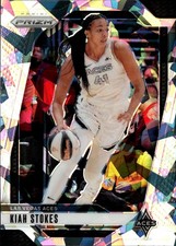 2024 Panini Prizm WNBA Ice Prizms Kiah Stokes Card #122