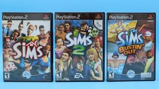 Sony PS2 The Sims Game Lot - The Sims Game Bundle - Lot of 3 - Tested