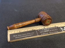 VTG 1960s VFW LOGO MINI TURNED WOOD GAVEL JUDGE S GAVEL VETERANS OF FOREIGN WARS