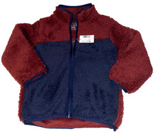 NWT WOW Boys 4T The Children's Place Full Zip Plush SHERPA Fleece Shirt Jacket