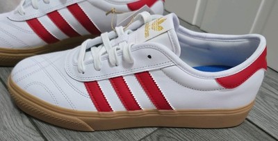 Adidas Skateboarding Adi Ease Cloud White Gum/Red Skateschuhe UK Größe 7,5