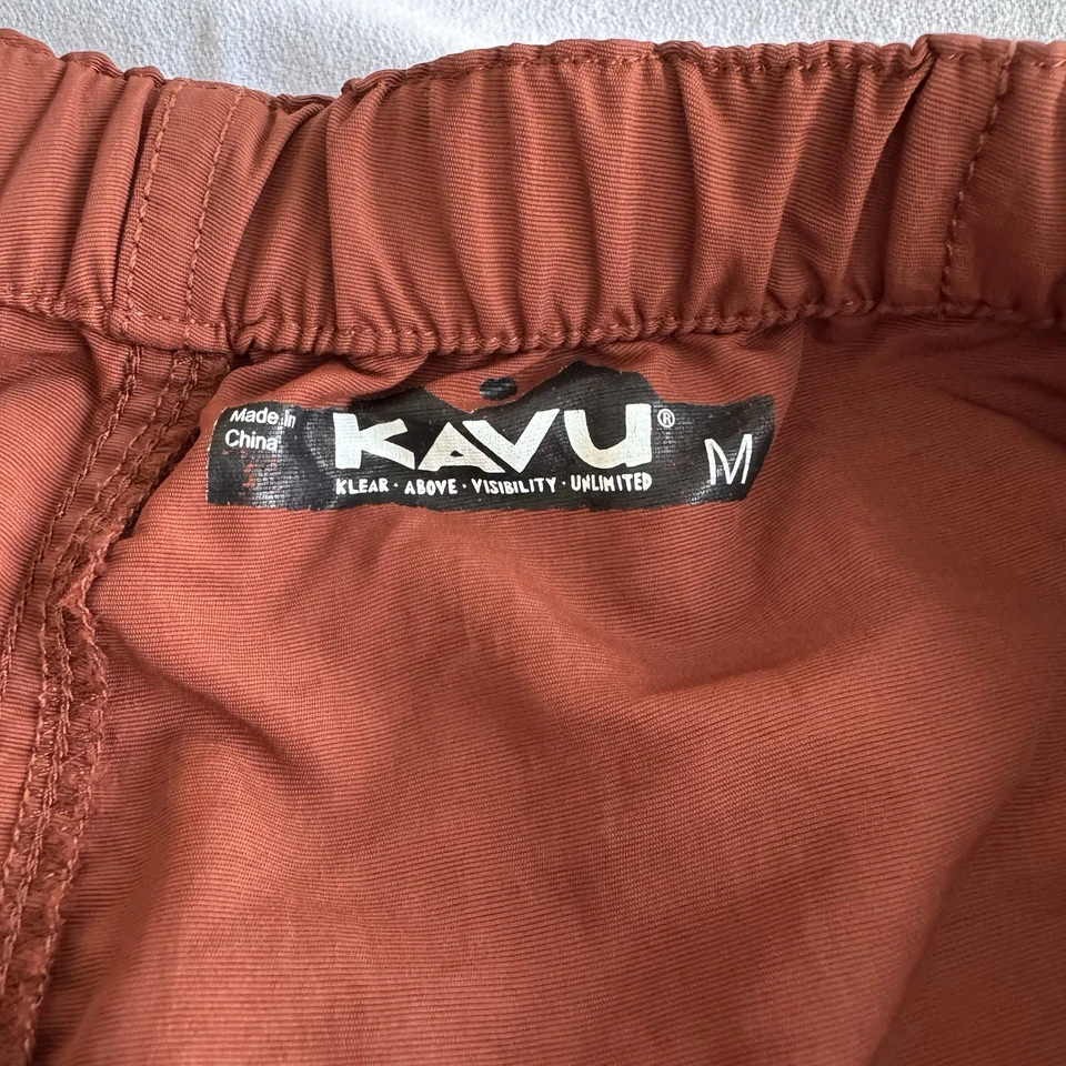 Pantalones Cortos Kavu Para Hombres Big Eddy Pantalones Cortos con Cinturón “Caoba Cereza” Naranja Oxidado Medianos Foto 3 de 4