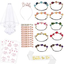 Kit per Addio al Nubilato Sposa e Amiche Set da 26 Pezzi con 11 Braccialetti 
