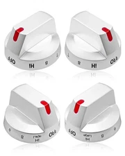 4 Pcs Burner Control Knobs Fit for Samsung Electric Range Stove Replace DG94-...