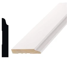 Pro Pack 662 9/16 In. X 3-1/2 In. X 96 In. Primed Pine Finger-Joint Baseboard Mo