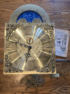Zachariah Triple Chime Grandfather Clock Kieninger 80K 116 Chain Movement Dial 