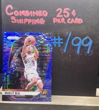 💥#/99 BLUE PULSAR PRIZM COLOR MATCH💥Bradley Beal 2024-25 Prizm 54 SUNS