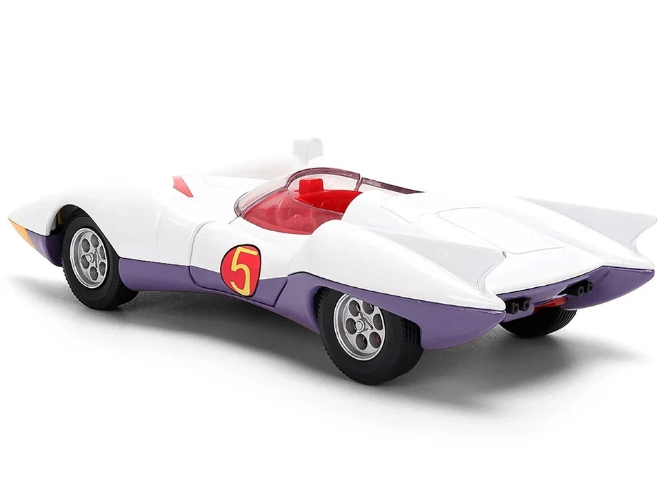 Coche modelo Speed Racer MACH 5 escala 1:32 blanco fundido a presión de Jada 35882-6D Foto 3 de 4