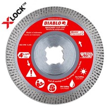 Diablo 4-1/2" X-LOCK Diamond Continuous Rim Masonry Cut-Off Disc