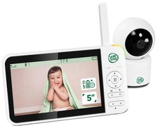 Video Baby Monitor - 5-Inch Color Screen, 31-Hour Battery, Secure Non-WiFi FH...