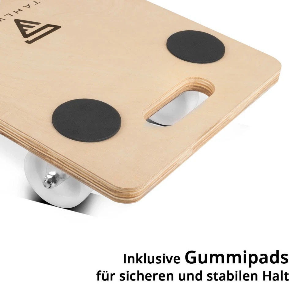 STAHLWERK Rollwagen 2er Set bis 250 kg 58x29 cm Transportroller Rollbrett - Bild 3 von 4