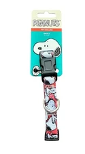 New Dog Collar Small 11”- Fetch For Pets Peanuts Snoopy Nylon Adjustable 17”
