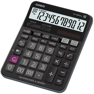 CASIO DJ-120D Plus Tischrechner schwarz
