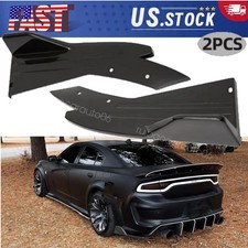 For Dodge Charger Rt Srt Sxt Black Rear Bumper Diffuser Lip Side Spat Splitter For Dodge Charger Rt Srt Sxt Black Rear Bumper Diffuser Lip Side Spat Splitter