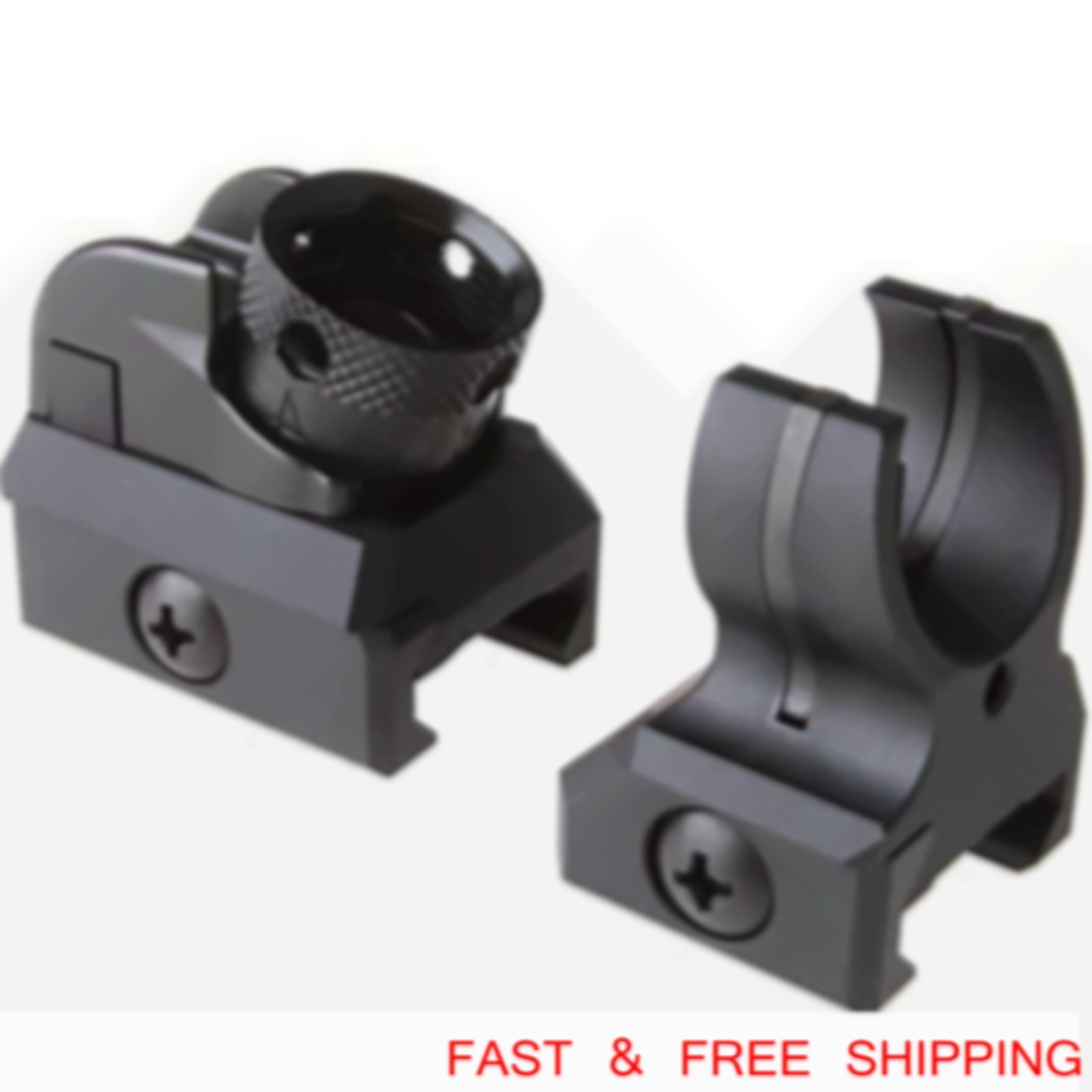 T actical Iron Low Profile Front & Rear Sight Set For P icatinny D iopter S cope